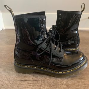 Black Patent Leather Dr. Martens 1460 8-Eye Boot
